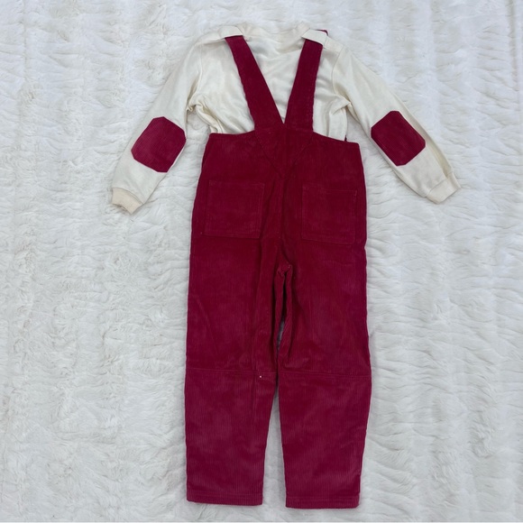 Sesame Street Oscar Burgundy Overalls - Picture 2 of 6